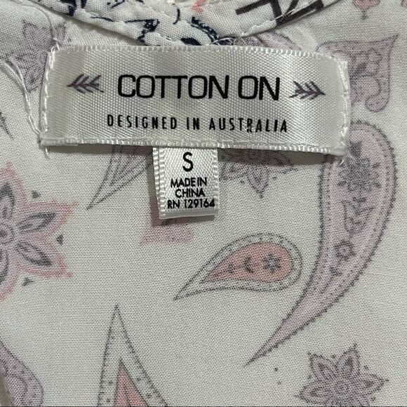 Cotton
On Paisley Print Spaghetti Strap Romper SMALL - Picture 12 of 13